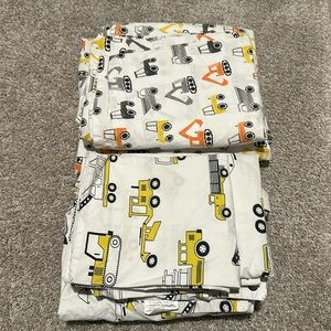 2 Twin Size Construction Sheet Sets